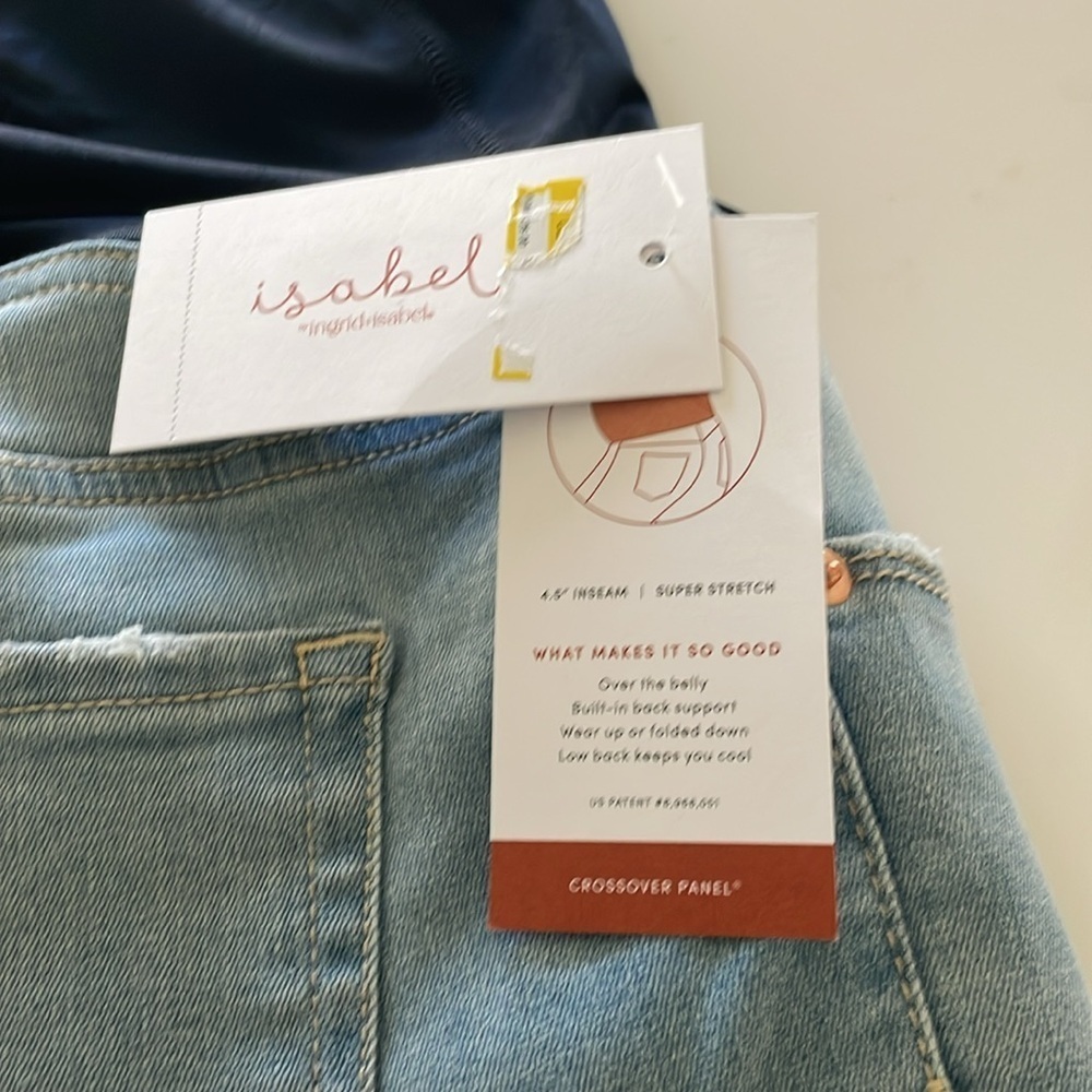 New with tags Women's maternity denim Shorts in size 16 - Picture 4 of 5